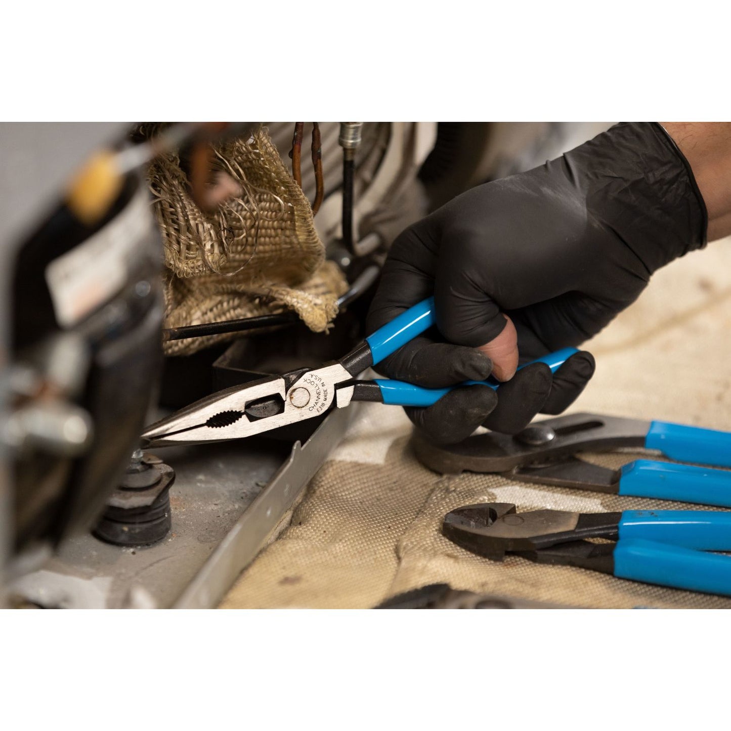 E318 - 8" XLT Combination Long Nose Pliers with Cutter