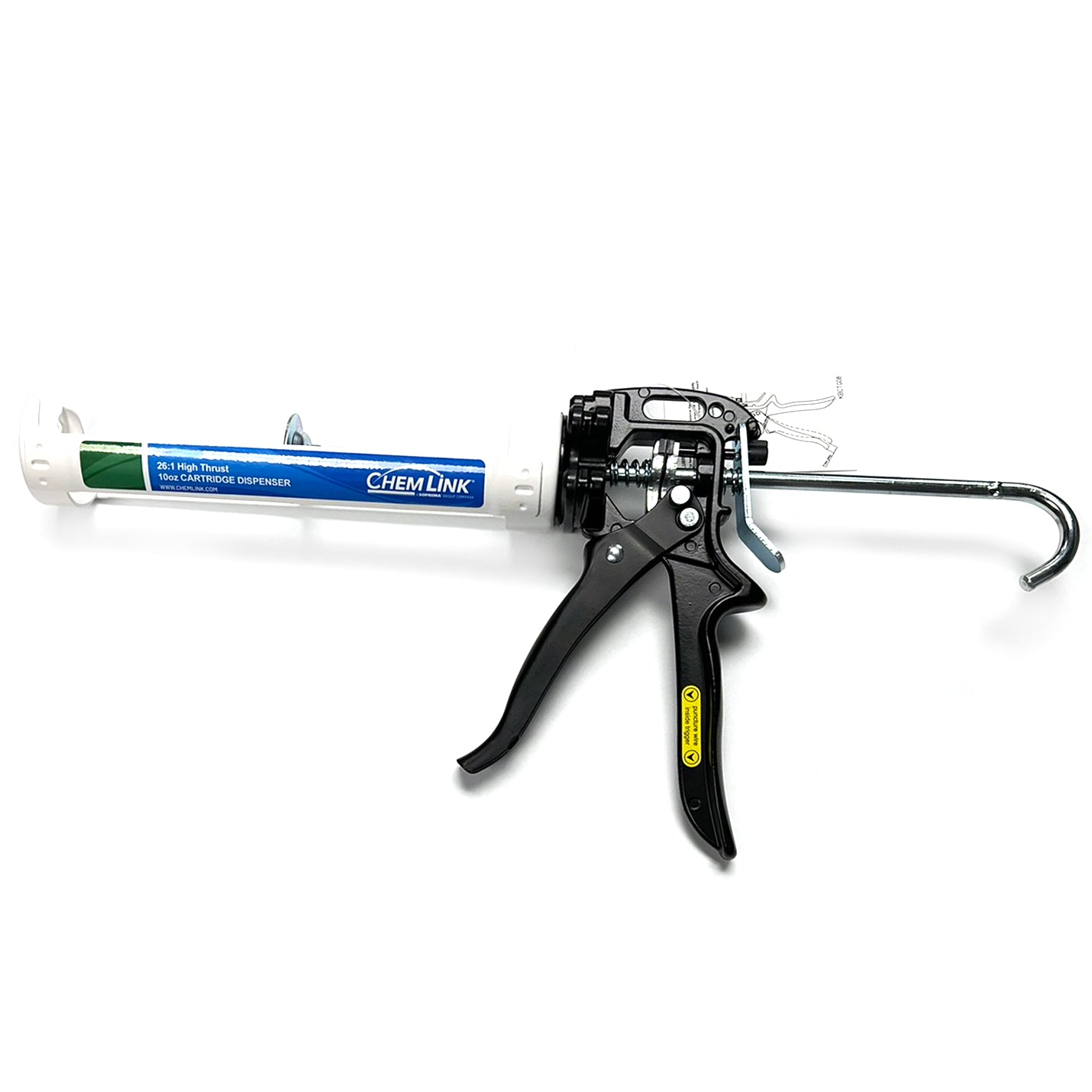 Albion B26 Smooth Rod Caulking Gun for 10 oz Cartridges