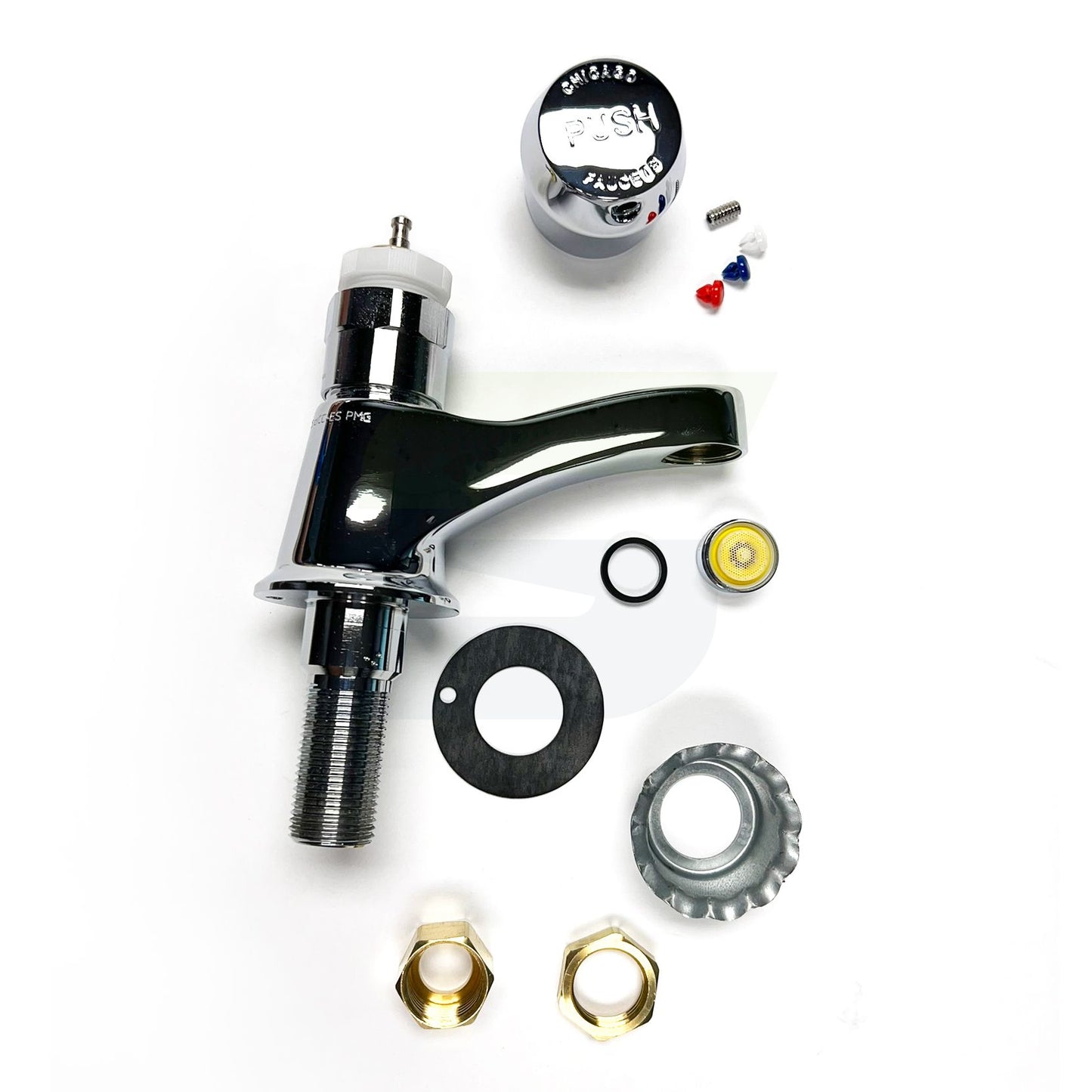 333-665PSHABCP - Deck Mount Metering Lavatory Faucet - Chrome