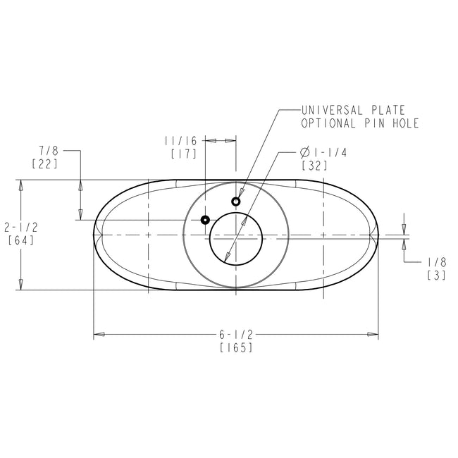 3500-001KJKCP - 4" Cover Plate Assembly for 3500 Series Faucets