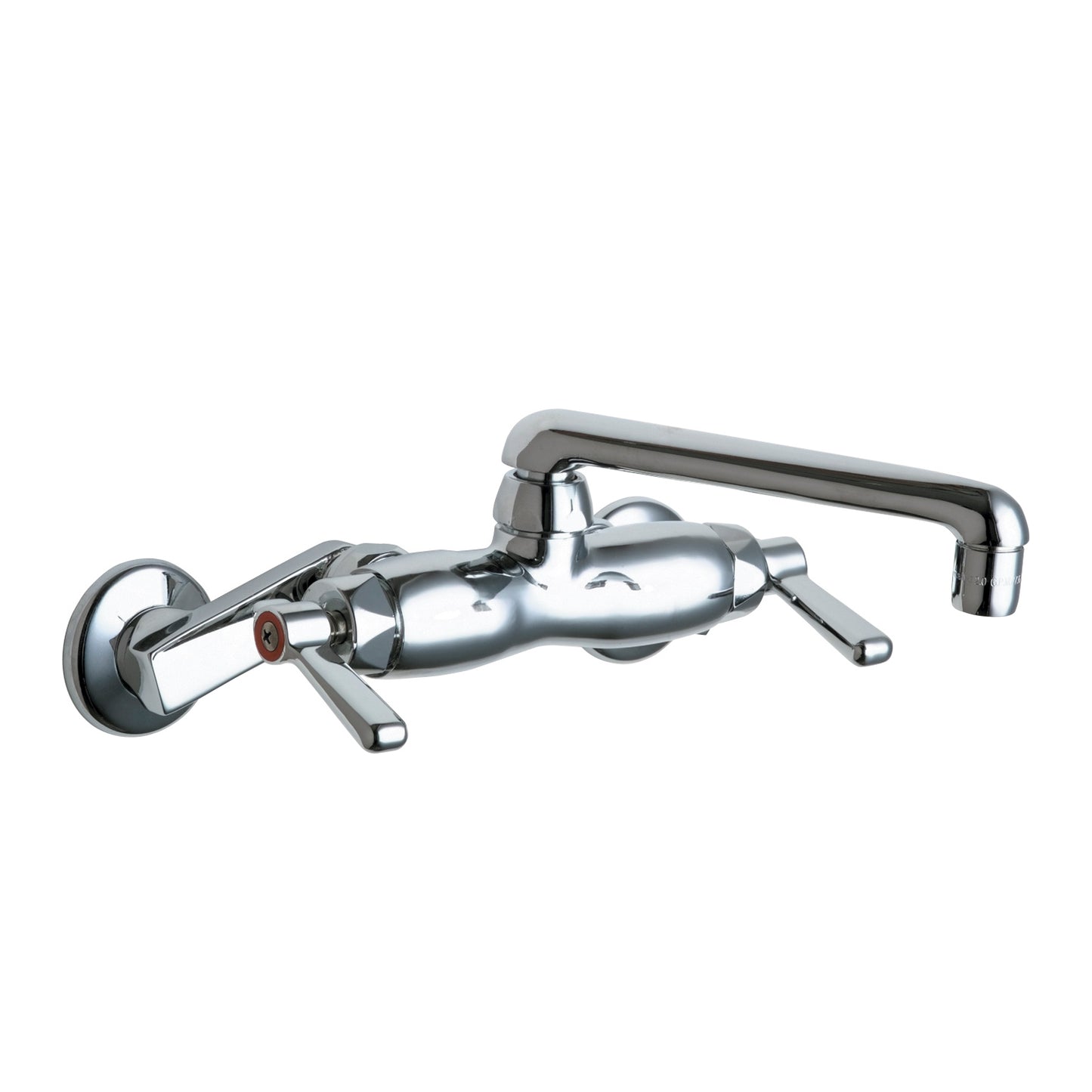 445-ABCP - Wall Mounted Manual Faucet Adjustable Centers and Swing Spout - Chrome