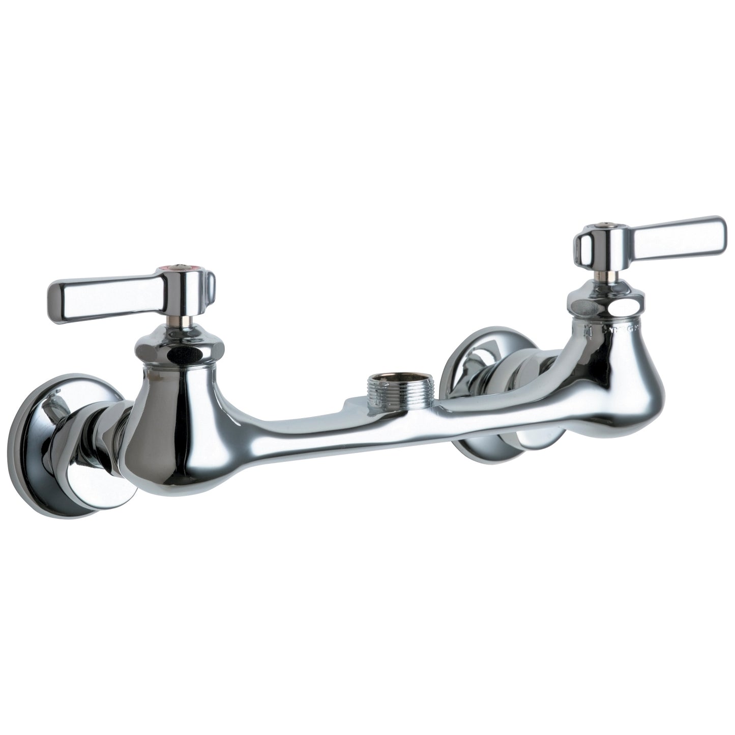 540-LDLESAB - Wall Mounted Manual Faucet with Adjustable Centers - Less Spout - Chrome