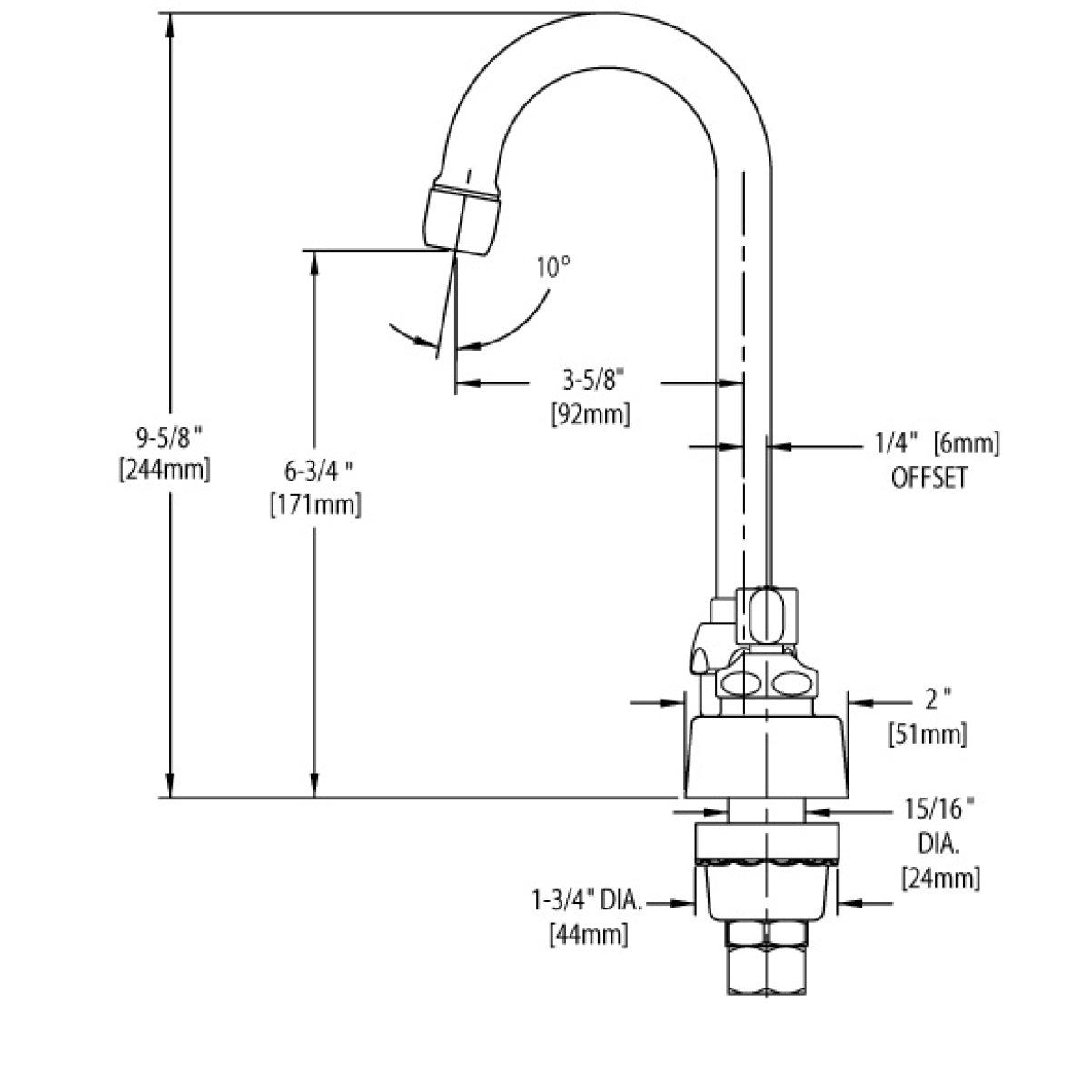 895-ABCP - Deck-Mounted Manual Faucet with 4" Centers - Polished Chrome