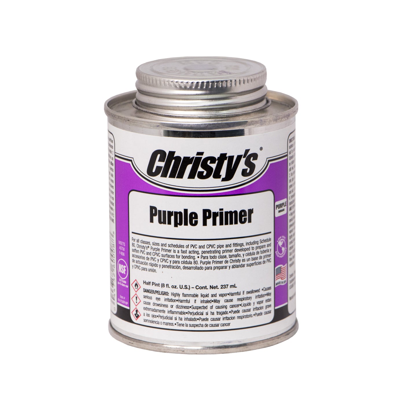 505179 - Christy's PVC / CPVC Purple Primer - 1/2 Pint