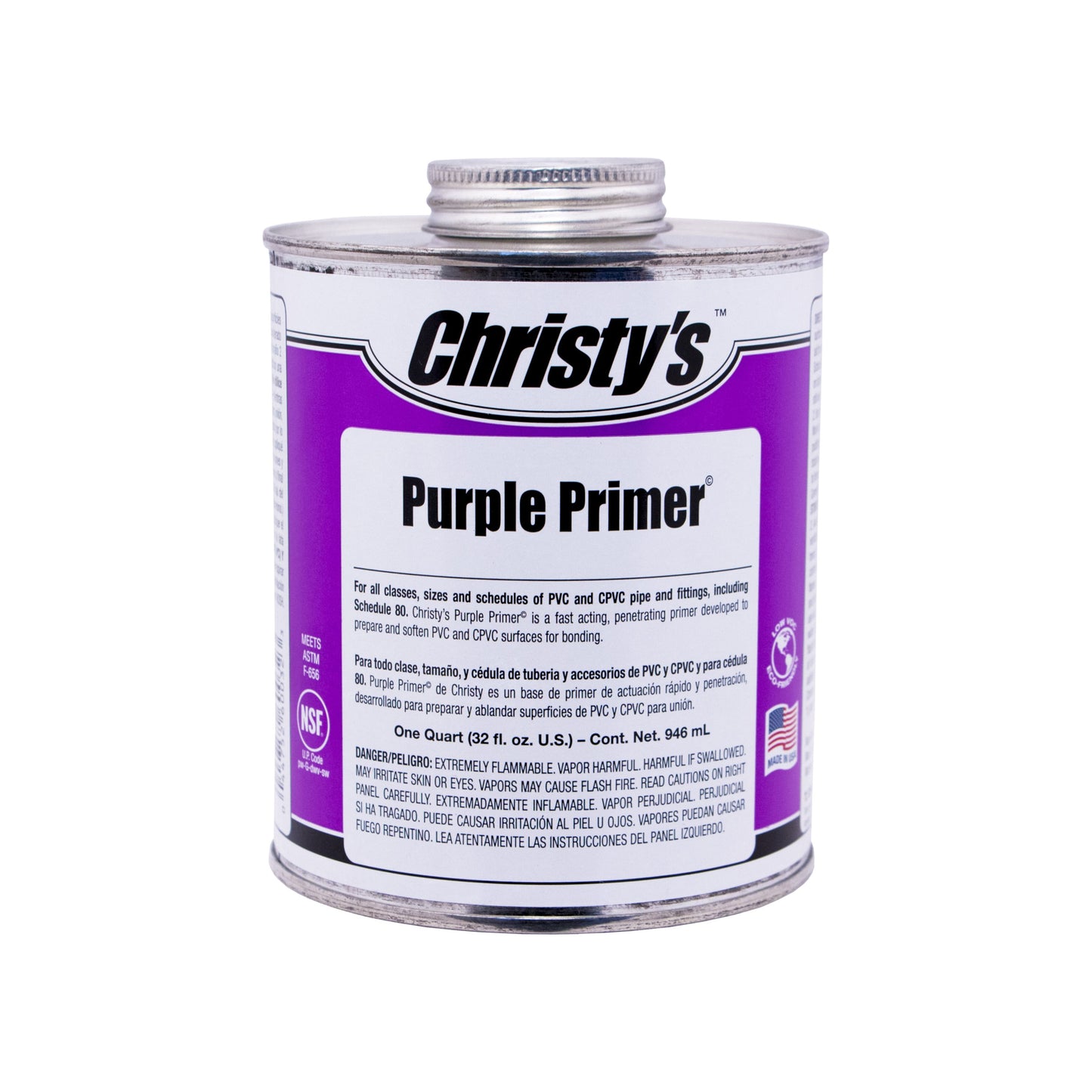 505182 - Christy's PVC / CPVC Purple Primer - 1 Quart