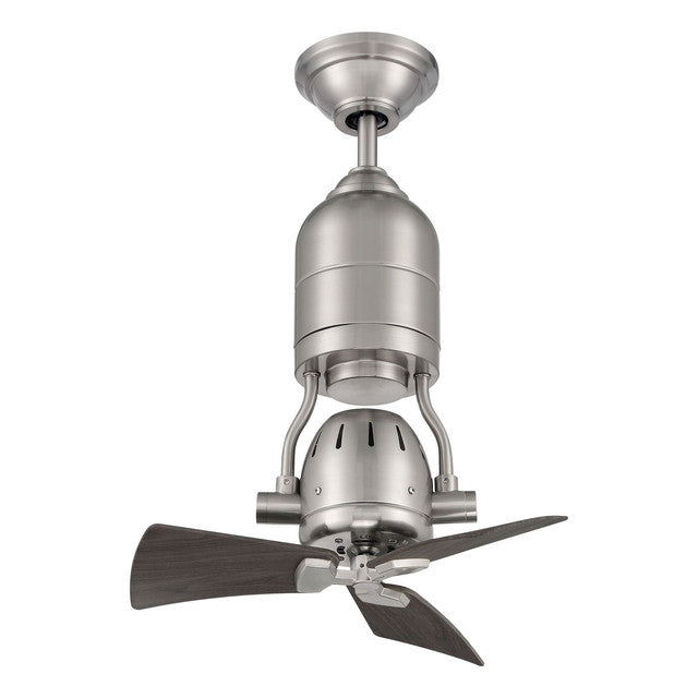 BW318BNK3 - Bellows Uno 18" 3 Blade Ceiling Fan with Light Kit - Remote Control - Brushed Polished N