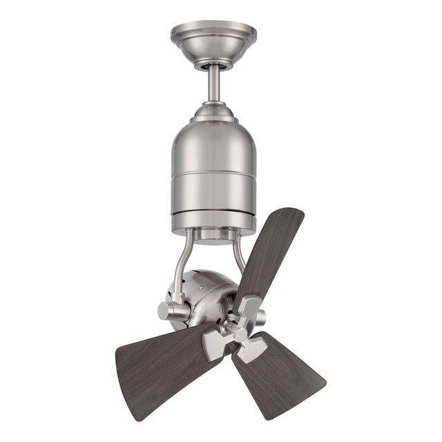 BW318BNK3 - Bellows Uno 18" 3 Blade Ceiling Fan with Light Kit - Remote Control - Brushed Polished N