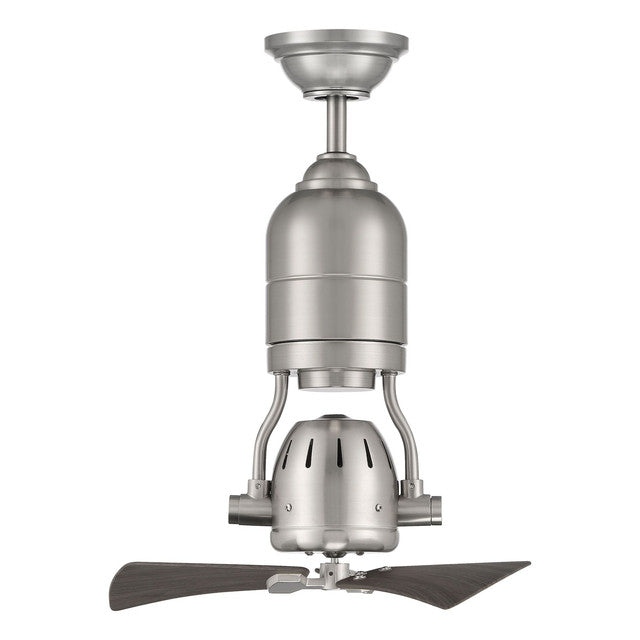 BW318BNK3 - Bellows Uno 18" 3 Blade Ceiling Fan with Light Kit - Remote Control - Brushed Polished N