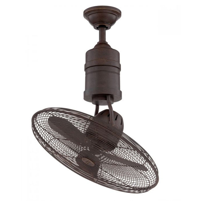 BW321AG3 - Bellows III 18" 3 Blade Indoor / Outdoor Ceiling Fan with Light Kit - Remote Control - Ag