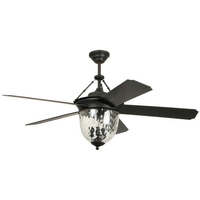 CAV52ABZ5LK - Cavalier 52" 5 Blade Indoor / Outdoor Ceiling Fan with Light Kit - Remote & Wall Contr