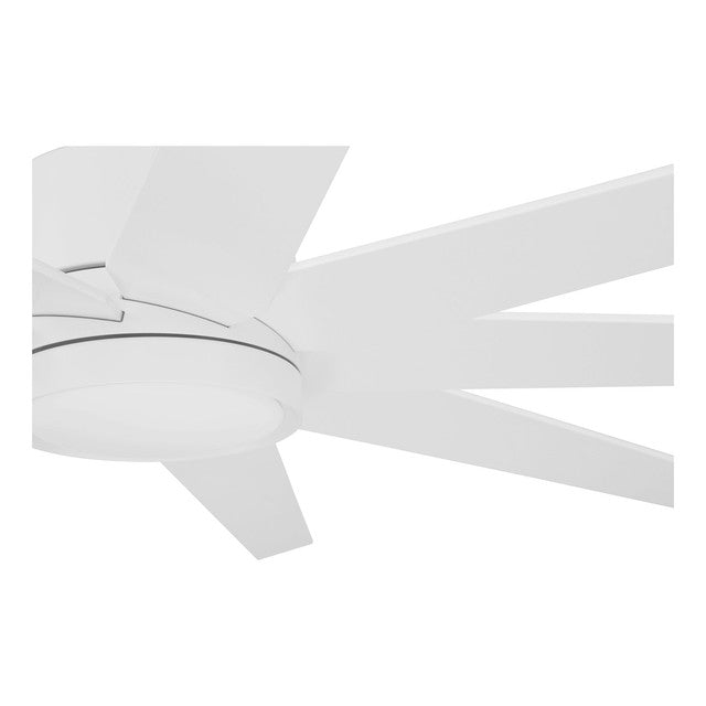 CHP60MWW9 - Champion 60" 9 Blade Indoor / Outdoor Ceiling Fan with Light Kit - Remote & Wall Control