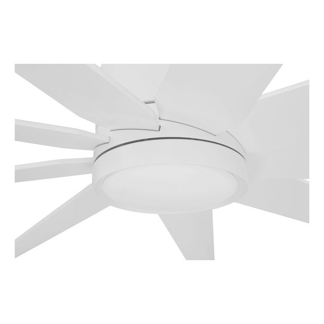 CHP60MWW9 - Champion 60" 9 Blade Indoor / Outdoor Ceiling Fan with Light Kit - Remote & Wall Control