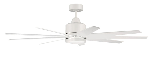 CHP60MWW9 - Champion 60" 9 Blade Indoor / Outdoor Ceiling Fan with Light Kit - Remote & Wall Control