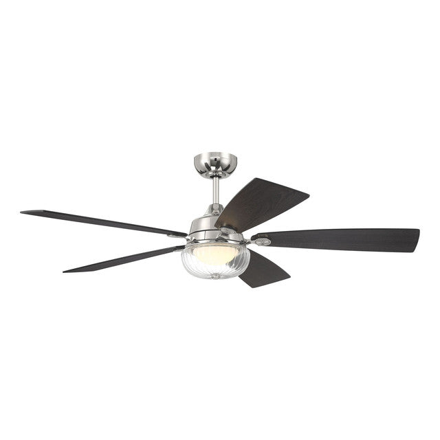 CHS52PLN5 - Chandler 52" 5 Blade Ceiling Fan with Light Kit - Wi-Fi Remote Control - Polished Nickel