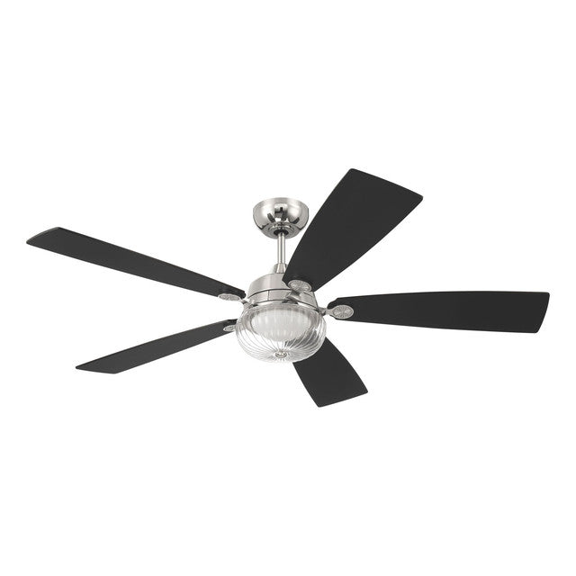 CHS52PLN5 - Chandler 52" 5 Blade Ceiling Fan with Light Kit - Wi-Fi Remote Control - Polished Nickel