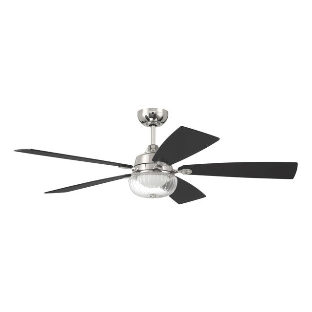 CHS52PLN5 - Chandler 52" 5 Blade Ceiling Fan with Light Kit - Wi-Fi Remote Control - Polished Nickel
