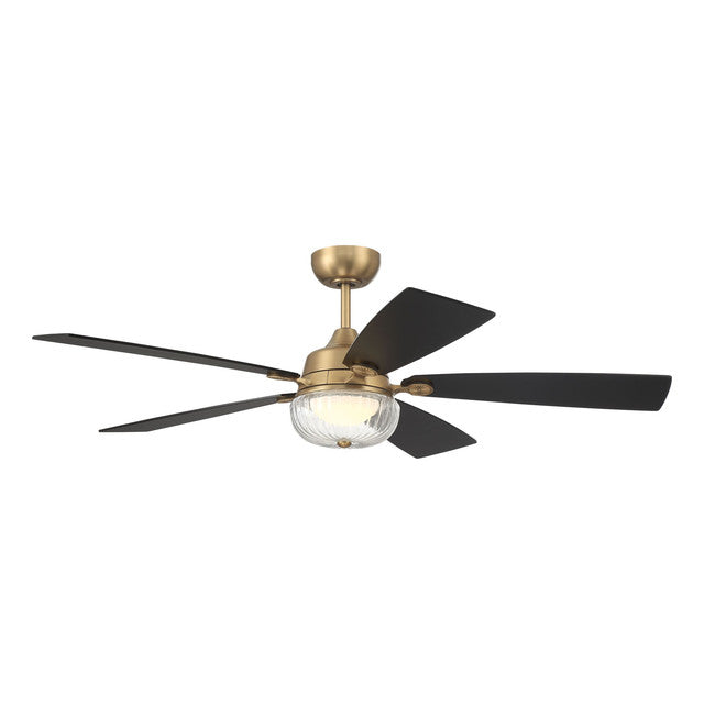 CHS52SB5 - Chandler 52" 5 Blade Ceiling Fan with Light Kit - Wi-Fi Remote Control - Satin Brass
