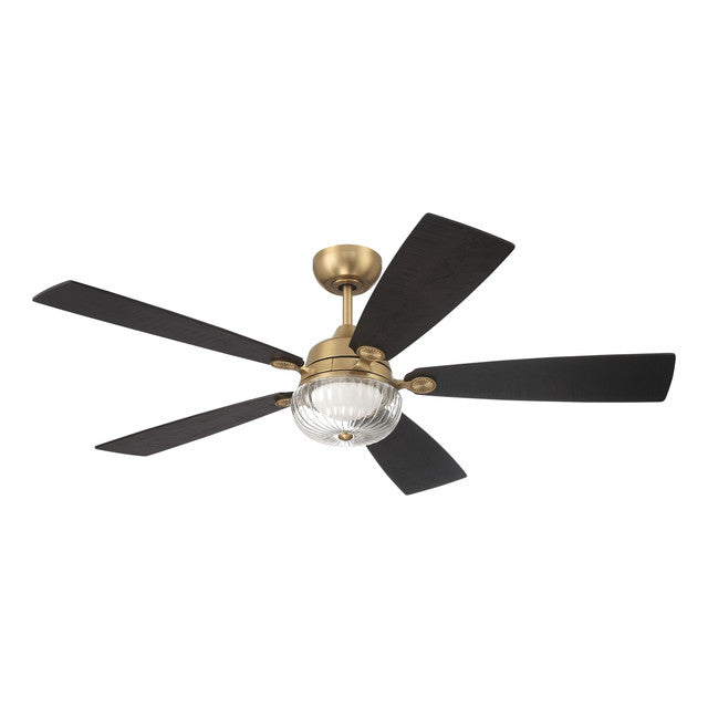 CHS52SB5 - Chandler 52" 5 Blade Ceiling Fan with Light Kit - Wi-Fi Remote Control - Satin Brass