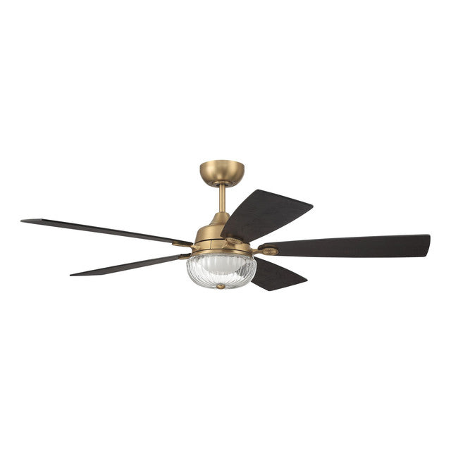 CHS52SB5 - Chandler 52" 5 Blade Ceiling Fan with Light Kit - Wi-Fi Remote Control - Satin Brass