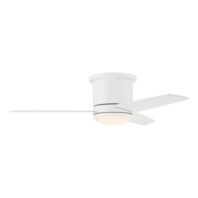CLE44W3 - Cole 44" 3 Blade Indoor / Outdoor Ceiling Fan with Light Kit - Remote & Wall Control - Whi