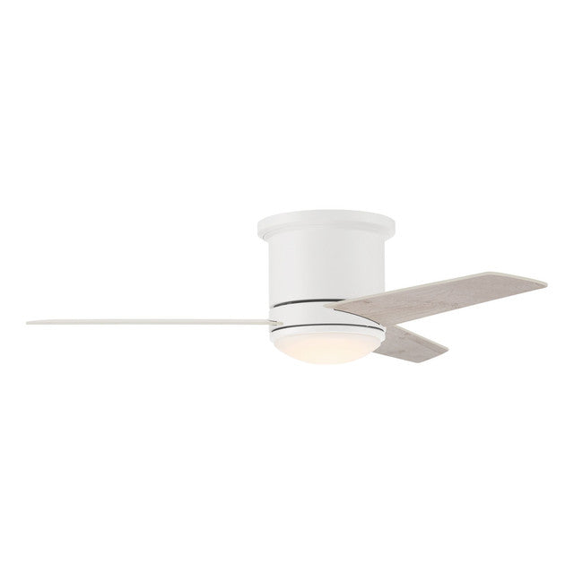 CLE44W3 - Cole 44" 3 Blade Indoor / Outdoor Ceiling Fan with Light Kit - Remote & Wall Control - Whi