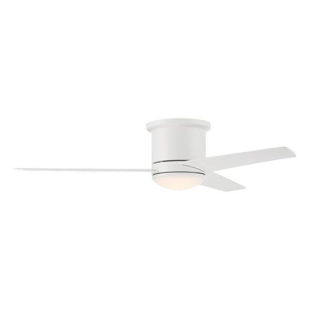 CLE52W3 - Cole 52" 3 Blade Indoor / Outdoor Ceiling Fan with Light Kit - Remote & Wall Control - Whi