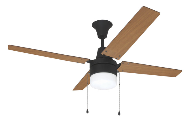 CON48ABZ4C1 - Connery 48" 4 Blade Ceiling Fan with Light Kit - Pull Chain - Aged Bronze Brushed