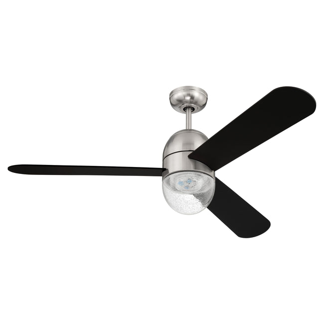 PIL52BNK3 - Pill 52" 3 Blade Ceiling Fan with Light Kit - Wi-Fi Remote Control - Brushed Polished Ni