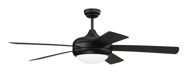 CRO52FB5 - Cronus 52" 5 Blade Indoor / Outdoor Ceiling Fan with Light Kit - Remote Control - Flat Bl