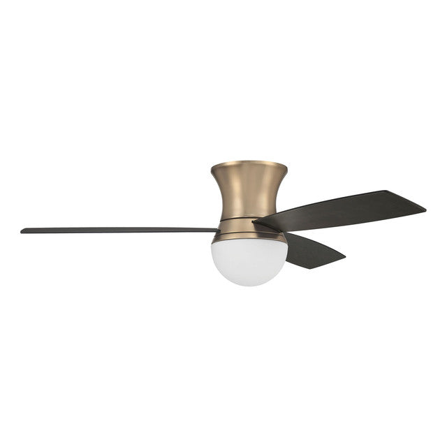 DBK52SB3 - Daybreak 52" 3 Blade Ceiling Fan with Light Kit - Wi-Fi Remote Control - Satin Brass