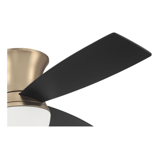 DBK52SB3 - Daybreak 52" 3 Blade Ceiling Fan with Light Kit - Wi-Fi Remote Control - Satin Brass