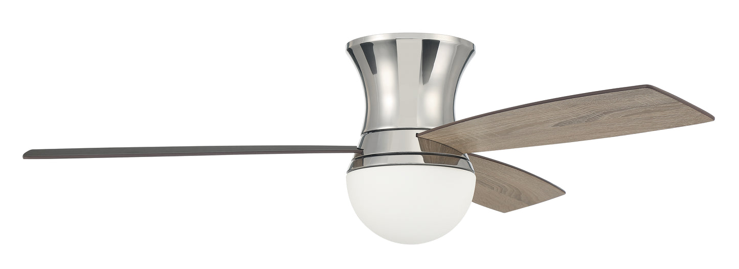 DBK52PLN3 - Daybreak 52" 3 Blade Ceiling Fan with Light Kit - Wi-Fi Remote Control - Polished Nickel