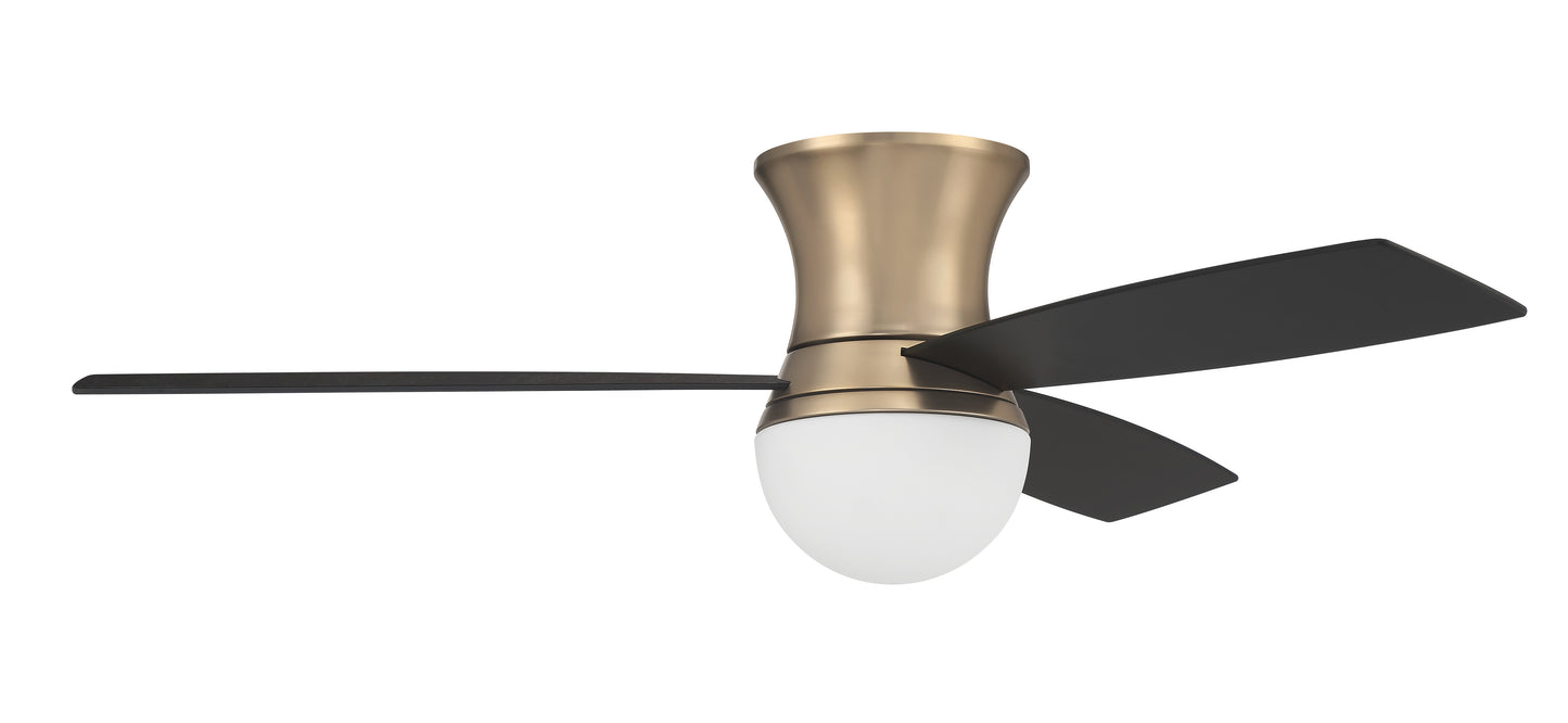DBK52SB3 - Daybreak 52" 3 Blade Ceiling Fan with Light Kit - Wi-Fi Remote Control - Satin Brass