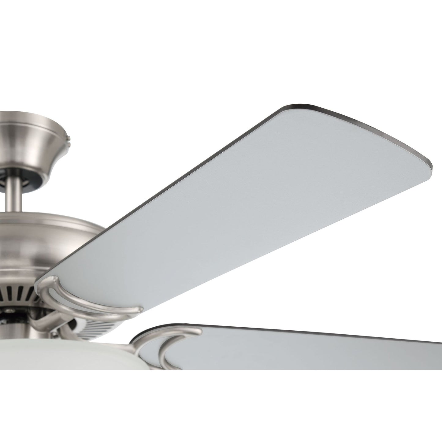 DCF52BNK5C1W - Decorator's Choice 52" 5 Blade Ceiling Fan with Light Kit - Pull Chain - Brushed Poli