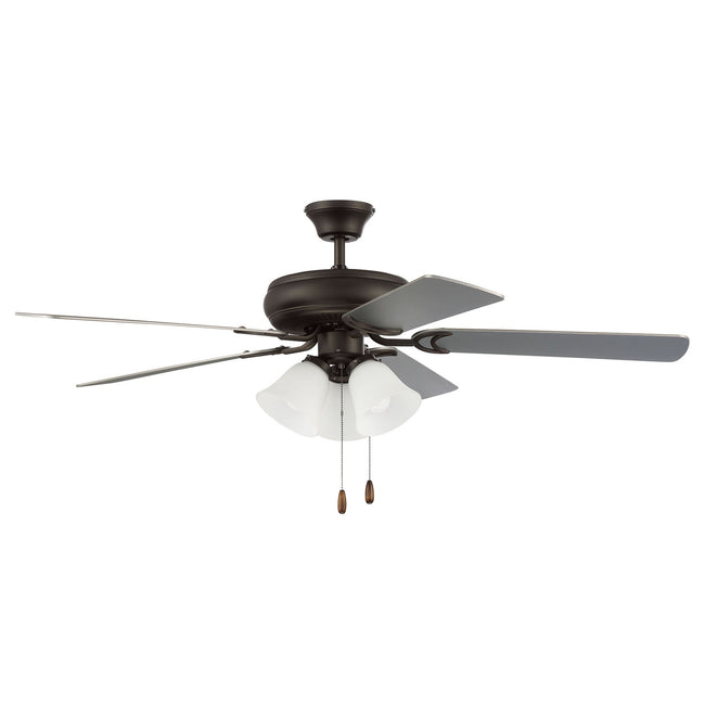 DCF52ESP5C3W - Decorator's Choice 52" 5 Blade Ceiling Fan with Light Kit - Pull Chain - Espresso