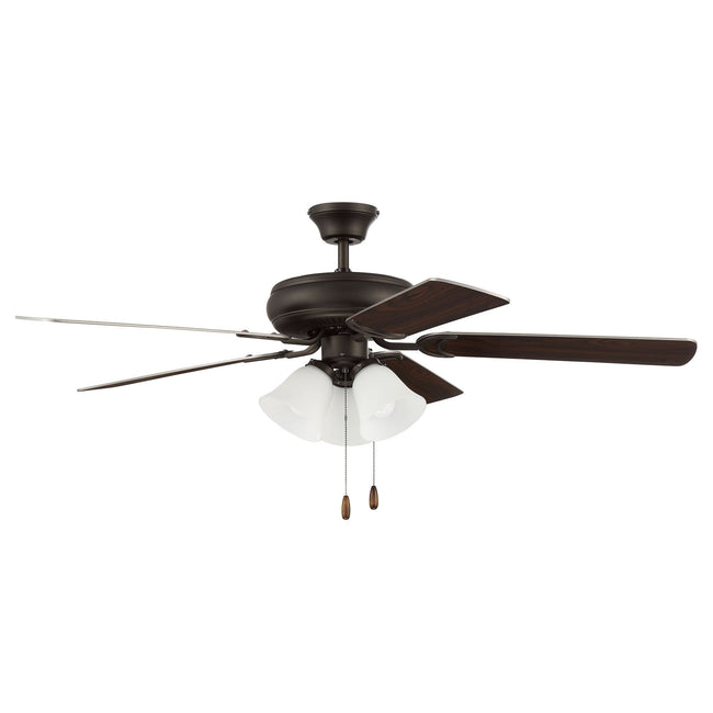 DCF52ESP5C3W - Decorator's Choice 52" 5 Blade Ceiling Fan with Light Kit - Pull Chain - Espresso