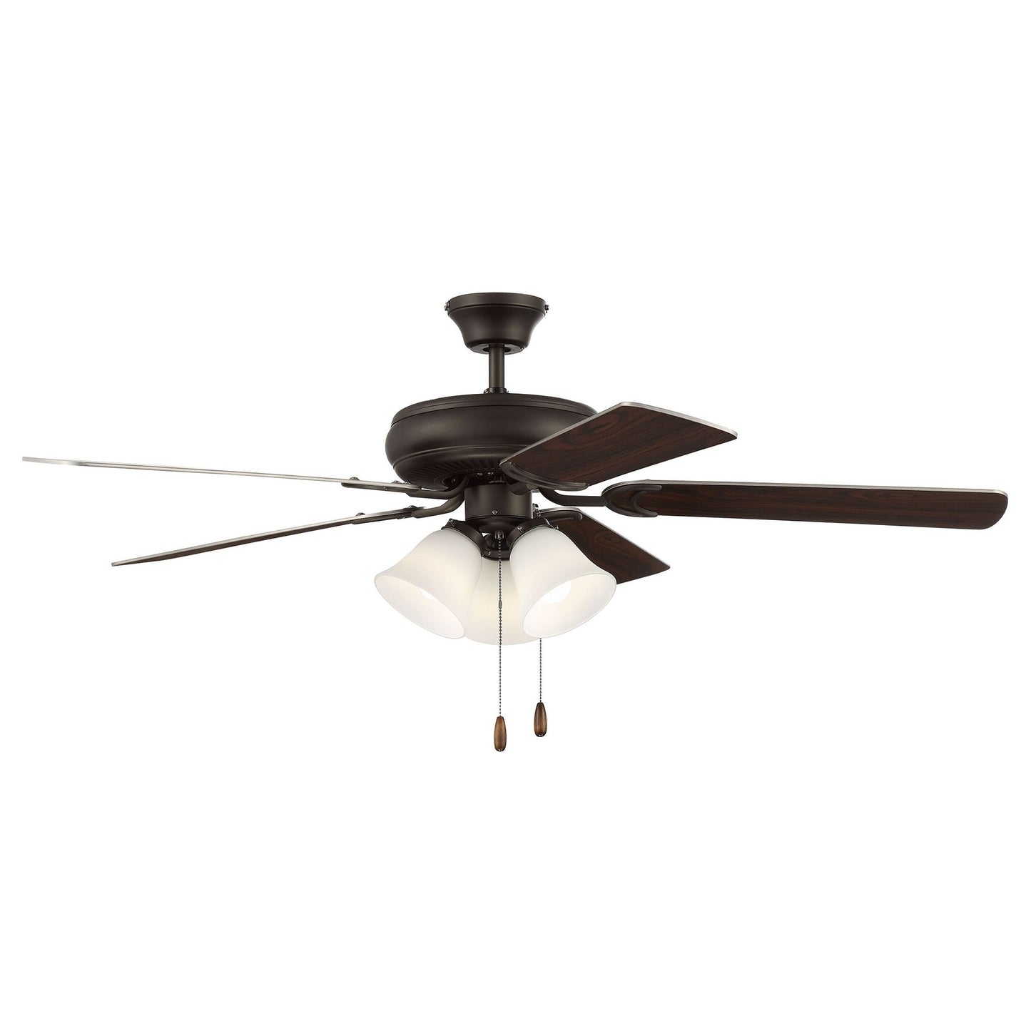 DCF52ESP5C3W - Decorator's Choice 52" 5 Blade Ceiling Fan with Light Kit - Pull Chain - Espresso
