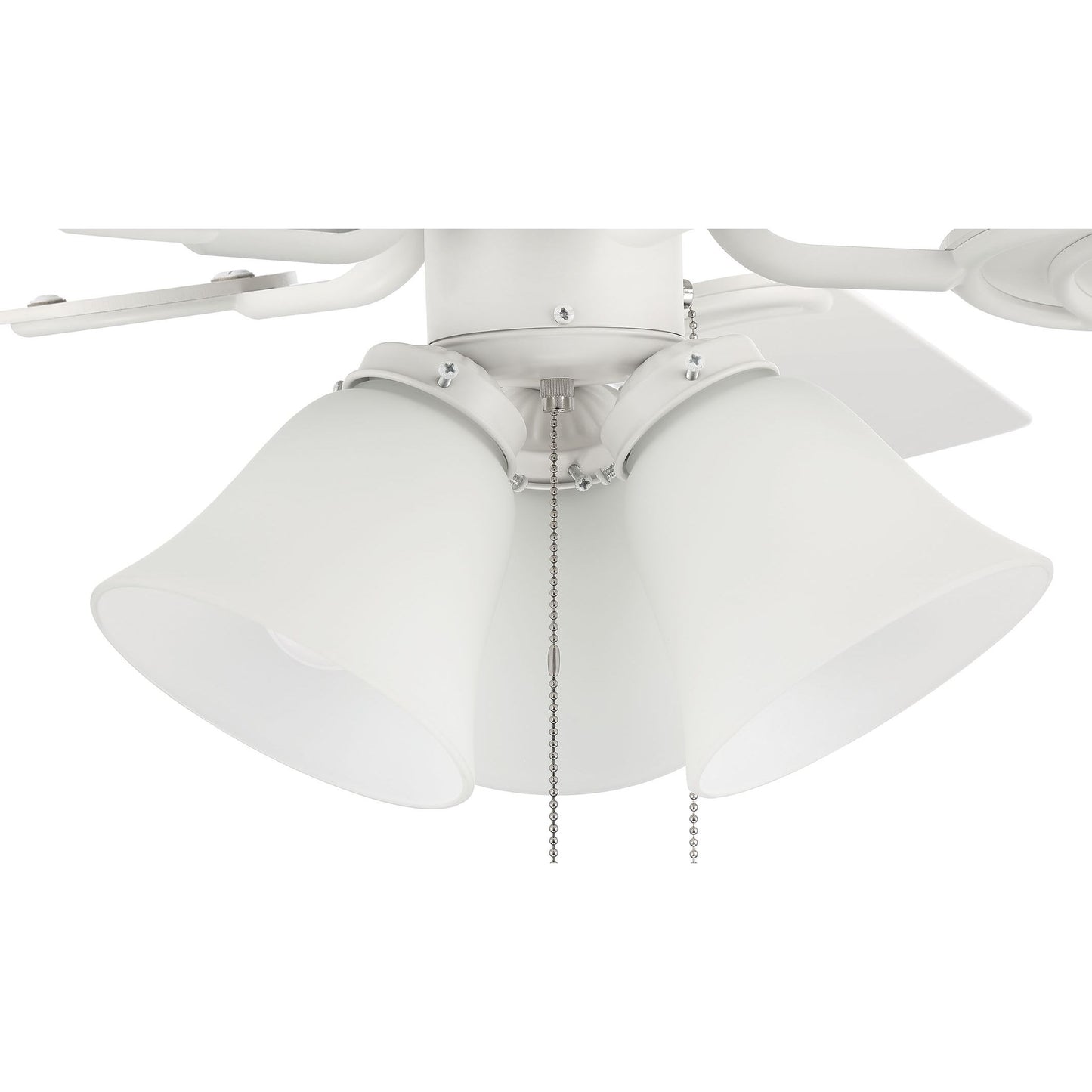 DCF52W5C1W - Decorator's Choice 52" 5 Blade Ceiling Fan with Light Kit - Pull Chain - Matte White