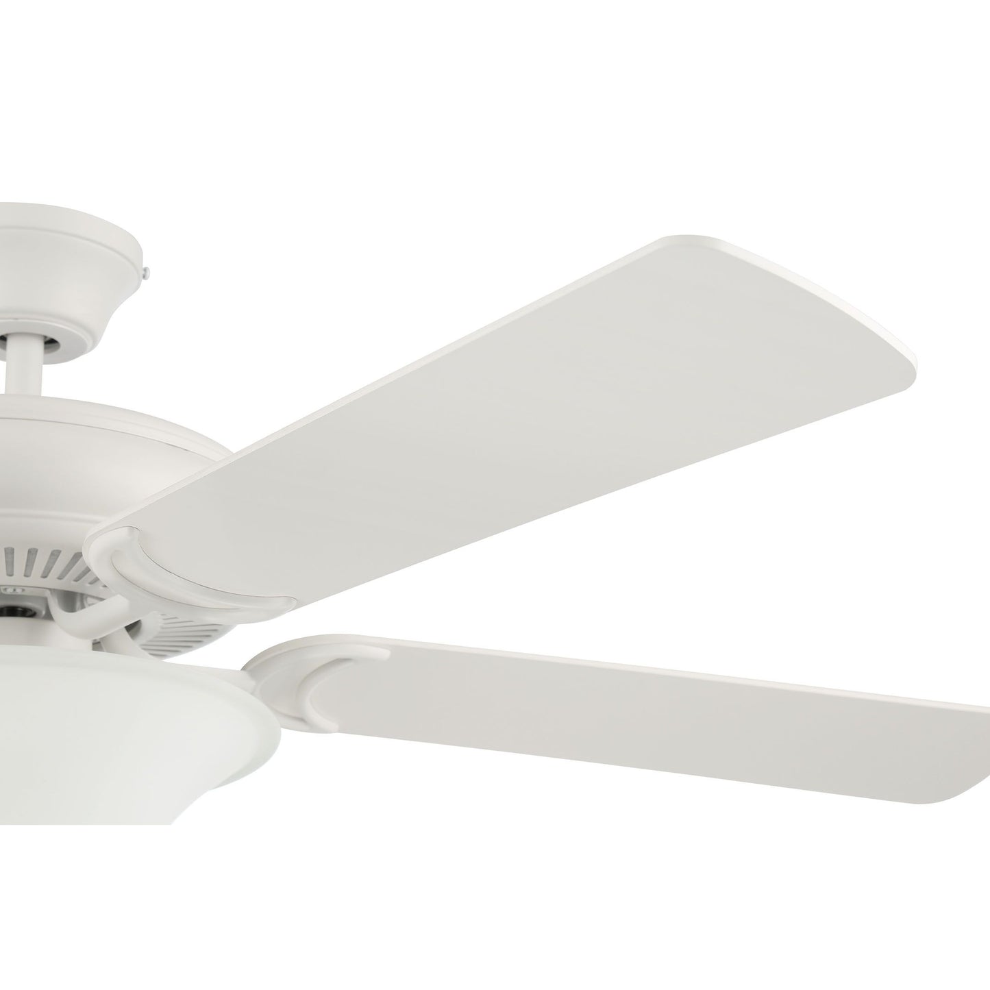 DCF52W5C3W - Decorator's Choice 52" 5 Blade Ceiling Fan with Light Kit - Pull Chain - Matte White