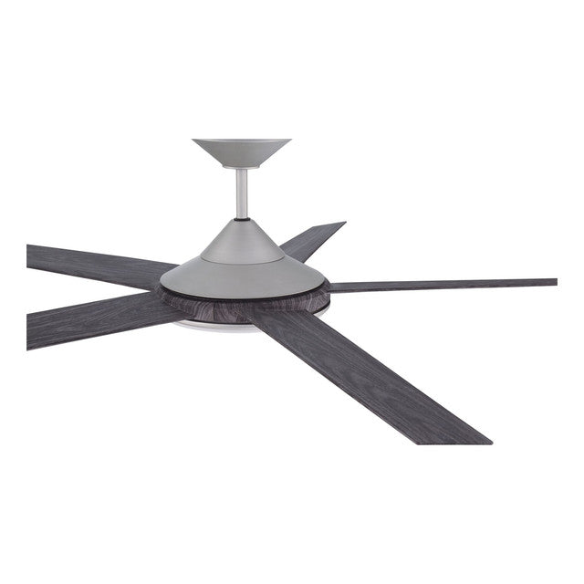 DLY60PN5 - Delaney 60" 5 Blade Indoor / Outdoor Ceiling Fan with Light Kit - Remote Control - Painte