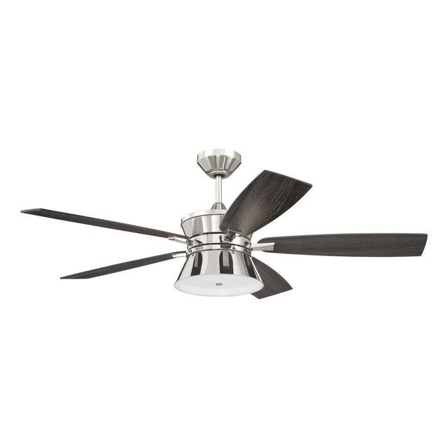 DMK52PLN5 - Dominick 52" 5 Blade Ceiling Fan with Light Kit - Remote Control - Polished Nickel
