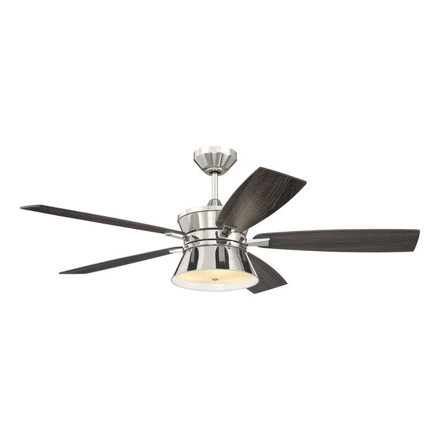 DMK52PLN5 - Dominick 52" 5 Blade Ceiling Fan with Light Kit - Remote Control - Polished Nickel