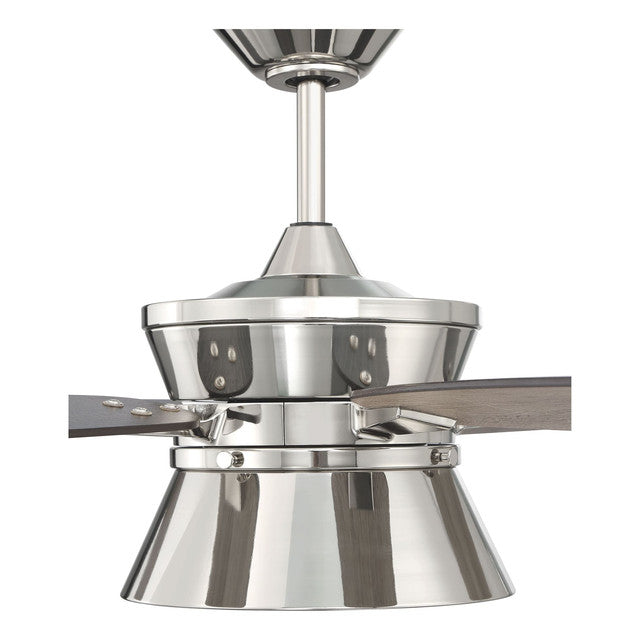 DMK52PLN5 - Dominick 52" 5 Blade Ceiling Fan with Light Kit - Remote Control - Polished Nickel