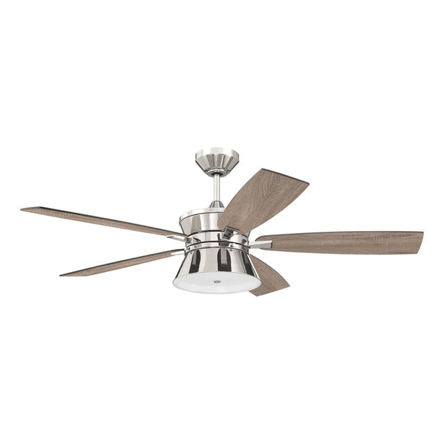 DMK52PLN5 - Dominick 52" 5 Blade Ceiling Fan with Light Kit - Remote Control - Polished Nickel