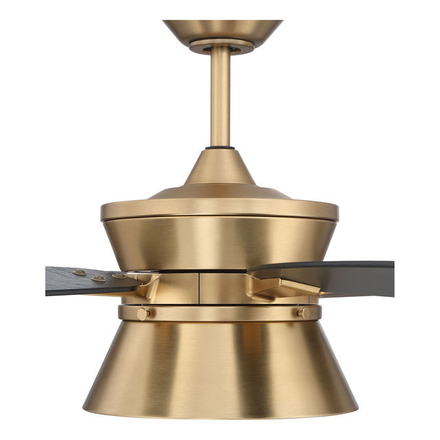 DMK52SB5 - Dominick 52" 5 Blade Ceiling Fan with Light Kit - Remote Control - Satin Brass