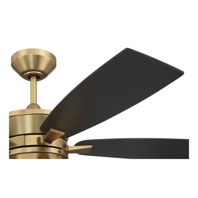 DMK52SB5 - Dominick 52" 5 Blade Ceiling Fan with Light Kit - Remote Control - Satin Brass