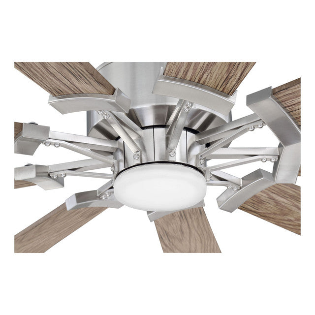 EAS60BNK9 - Eastwood 60" 9 Blade Ceiling Fan with Light Kit - Remote & Wall Control - Brushed Polish