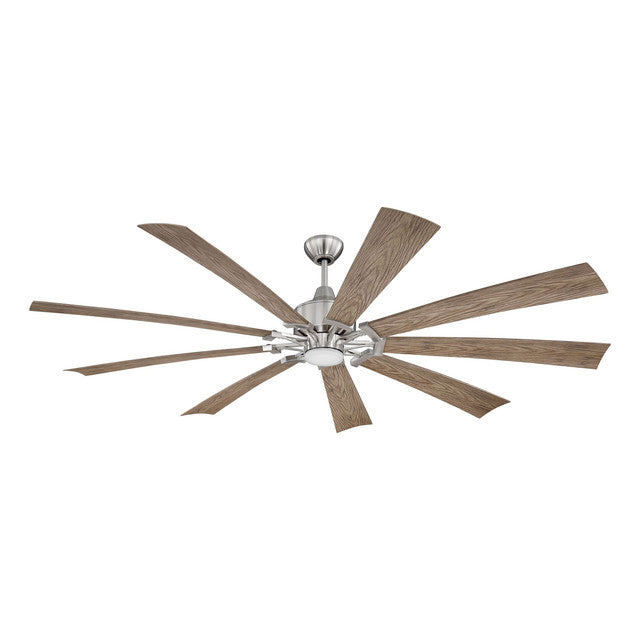 EAS70BNK9 - Eastwood 70" 9 Blade Ceiling Fan with Light Kit - Remote & Wall Control - Brushed Polish