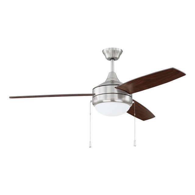 EPHA52BNK3 - Phaze 52" 3 Blade Ceiling Fan with Light Kit - Pull Chain - Brushed Polished Nickel