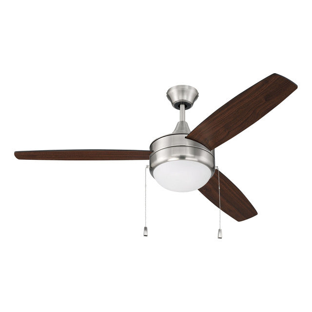 EPHA52BNK3 - Phaze 52" 3 Blade Ceiling Fan with Light Kit - Pull Chain - Brushed Polished Nickel